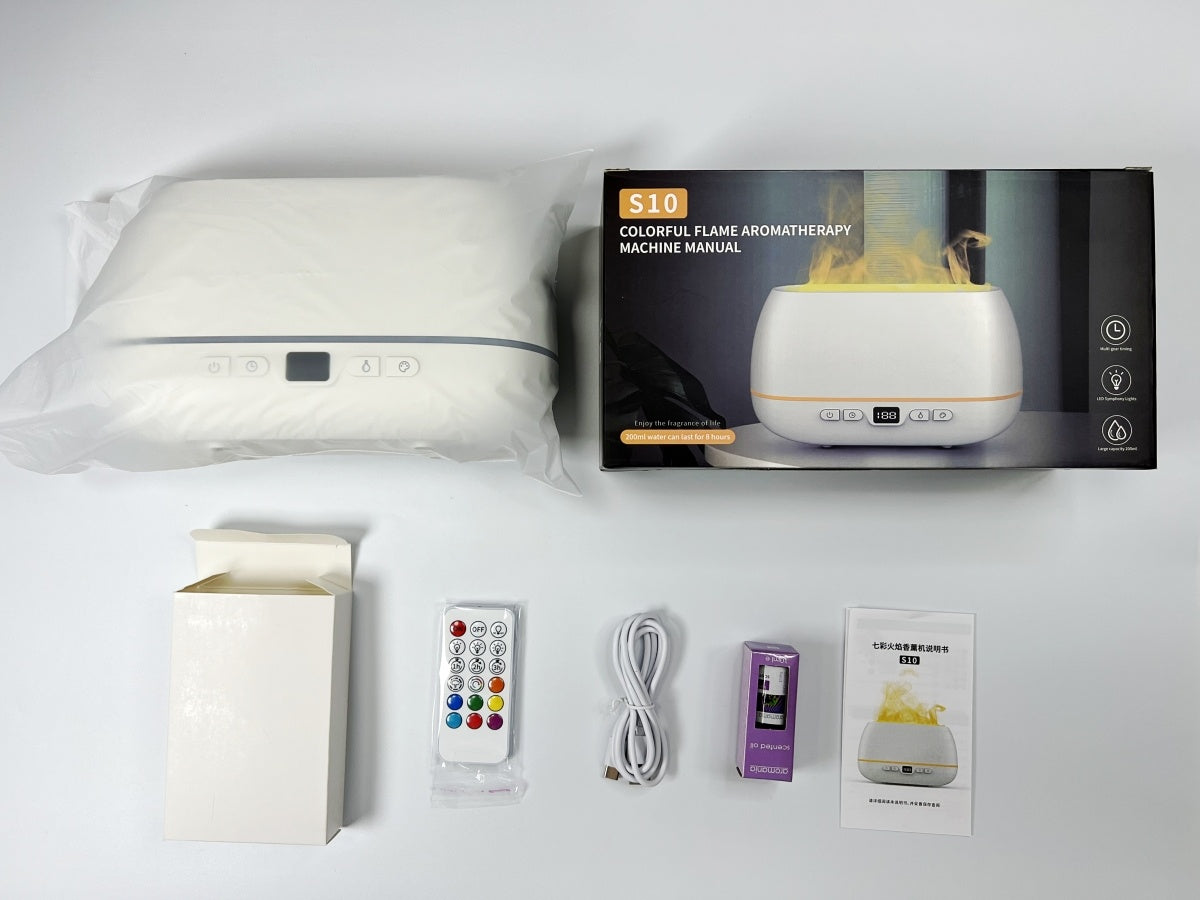3D Flame Humidifier 200ml USB Flame Aroma Diffuser Household Humide Aromatherapy Diffuser